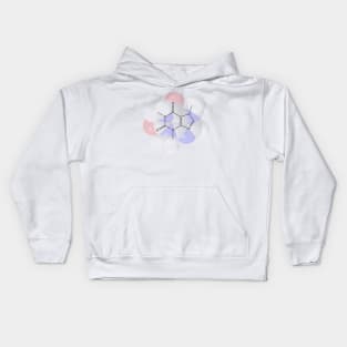 Caffeine Molecule Chemistry Kids Hoodie